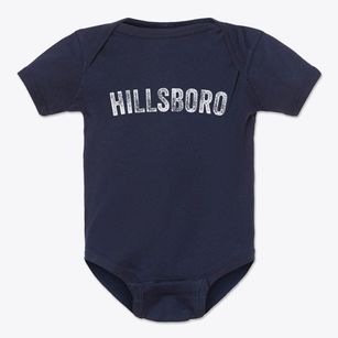 Hillsboro Illinois Timeless Retro Baby Onesie
