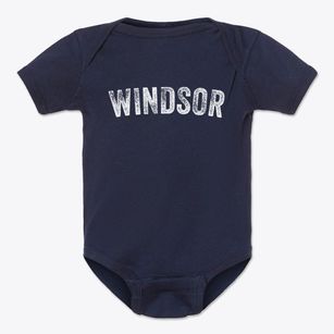 Windsor North Carolina Timeless Retro Baby Onesie