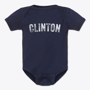 Clinton Maine Timeless Retro Baby Onesie