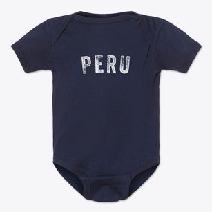Peru Maine Timeless Retro Baby Onesie