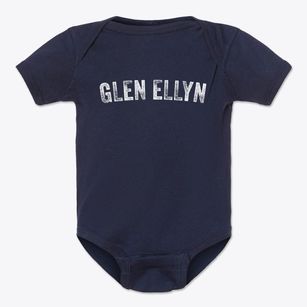 Glen Ellyn Illinois Timeless Retro Baby Onesie