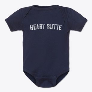Heart Butte Montana Timeless Retro Baby Onesie