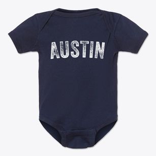 Austin Pennsylvania Timeless Retro Baby Onesie