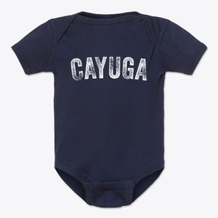 Cayuga New York Timeless Retro Baby Onesie