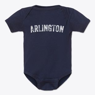 Arlington Kansas Timeless Retro Baby Onesie