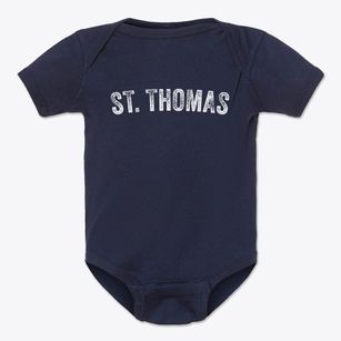 St. Thomas North Dakota Timeless Retro Baby Onesie