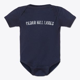 Cedar Hill Lakes Missouri Timeless Retro Baby Onesie