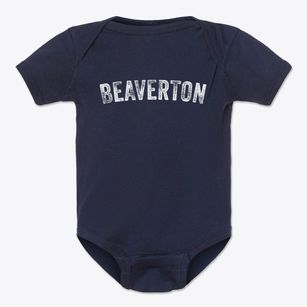 Beaverton Alabama Timeless Retro Baby Onesie
