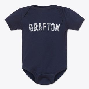 Grafton Nebraska Timeless Retro Baby Onesie