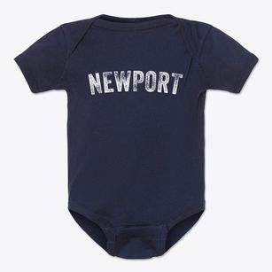 Newport Oregon Timeless Retro Baby Onesie