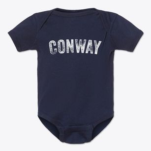 Conway New Hampshire Timeless Retro Baby Onesie