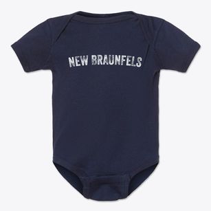 New Braunfels Texas Timeless Retro Baby Onesie