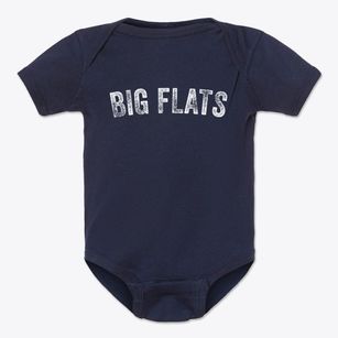 Big Flats New York Timeless Retro Baby Onesie