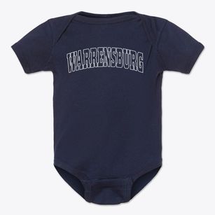 Warrensburg New York Trendy Block Baby Onesie