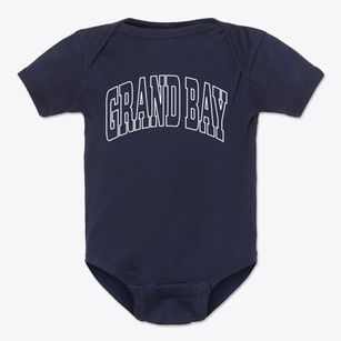Grand Bay Alabama Trendy Block Baby Onesie