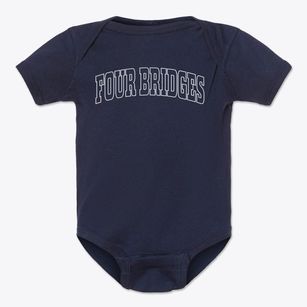 Four Bridges Ohio Trendy Block Baby Onesie