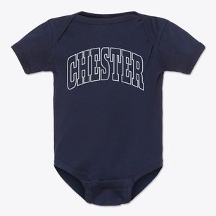 Chester New Jersey Trendy Block Baby Onesie