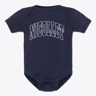 Nicollet Minnesota Trendy Block Baby Onesie