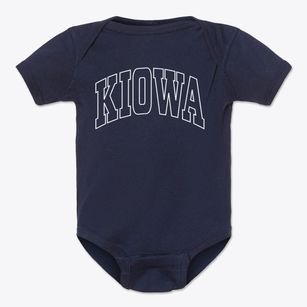 Kiowa Kansas Trendy Block Baby Onesie