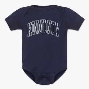 Kinmundy Illinois Trendy Block Baby Onesie