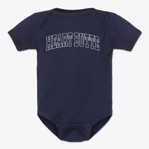 Heart Butte Montana Trendy Block Baby Onesie