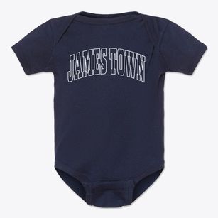 James Town Wyoming Trendy Block Baby Onesie