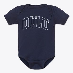 Oulu Wisconsin Trendy Block Baby Onesie