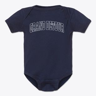Grand Detour Illinois Trendy Block Baby Onesie