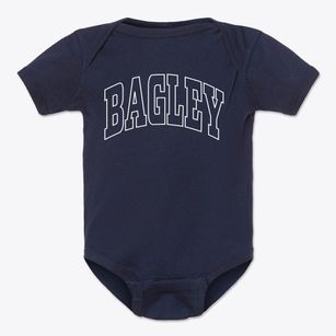 Bagley Wisconsin Trendy Block Baby Onesie