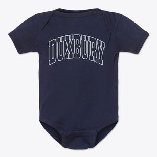 Duxbury Massachusetts Trendy Block Baby Onesie