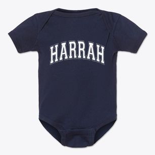Harrah Oklahoma Varsity Baby Onesie