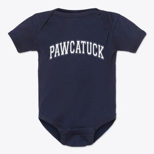 Pawcatuck Connecticut Varsity Baby Onesie