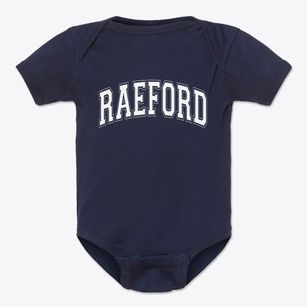 Raeford North Carolina Varsity Baby Onesie