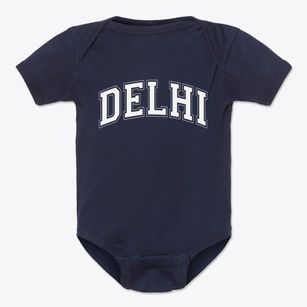 Delhi New York Varsity Baby Onesie