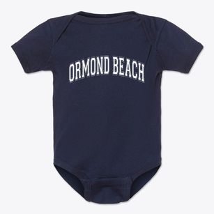 Ormond Beach Florida Varsity Baby Onesie