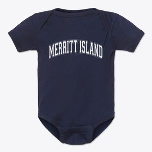 Merritt Island Florida Varsity Baby Onesie