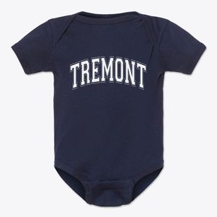 Tremont Maine Varsity Baby Onesie
