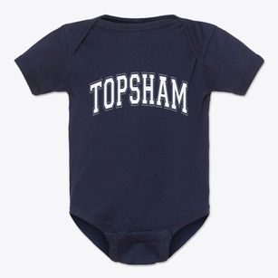 Topsham Vermont Varsity Baby Onesie