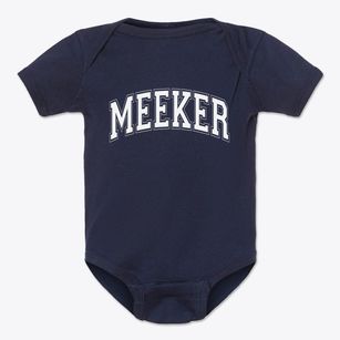 Meeker Oklahoma Varsity Baby Onesie