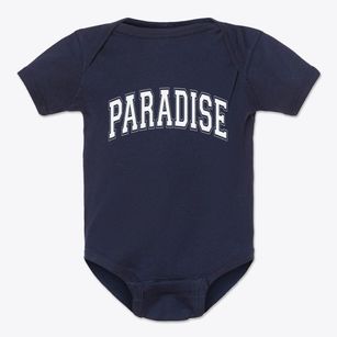 Paradise California Varsity Baby Onesie