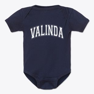 Valinda California Varsity Baby Onesie