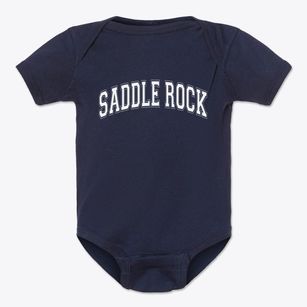 Saddle Rock New York Varsity Baby Onesie