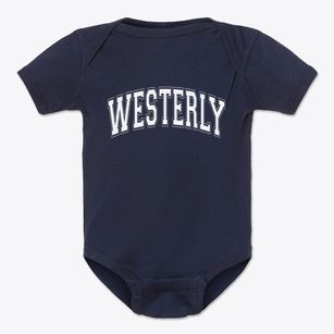 Westerly Rhode Island Varsity Baby Onesie
