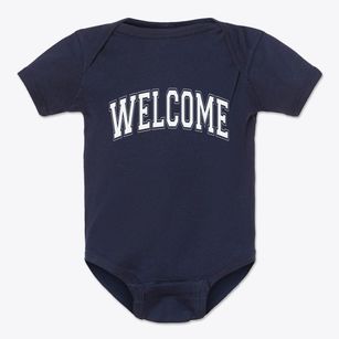 Welcome Minnesota Varsity Baby Onesie
