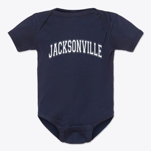 Jacksonville Illinois Varsity Baby Onesie