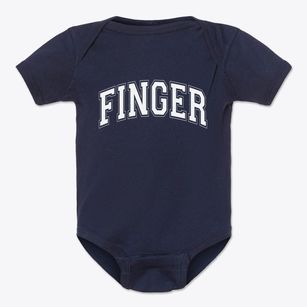 Finger Tennessee Varsity Baby Onesie