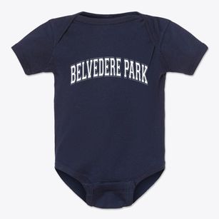 Belvedere Park Georgia Varsity Baby Onesie
