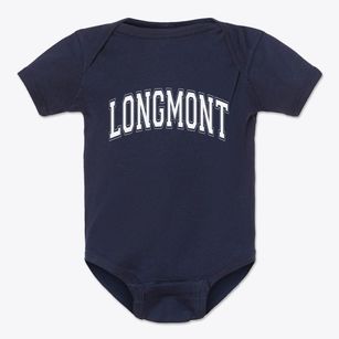 Longmont Colorado Varsity Baby Onesie