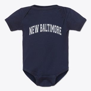 New Baltimore Michigan Varsity Baby Onesie