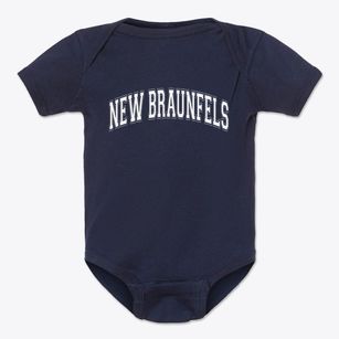 New Braunfels Texas Varsity Baby Onesie